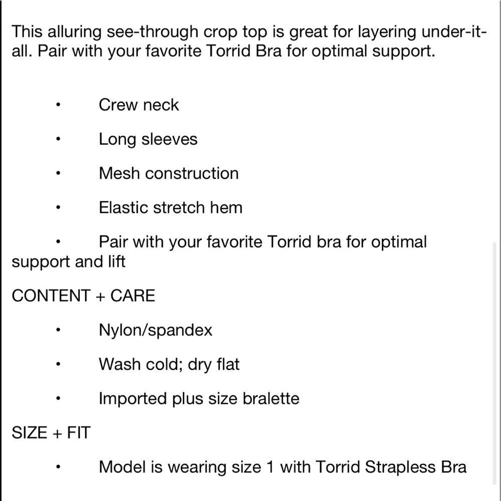 Nwt Torrid Silver Metallic crop top - Picture 4 of 4